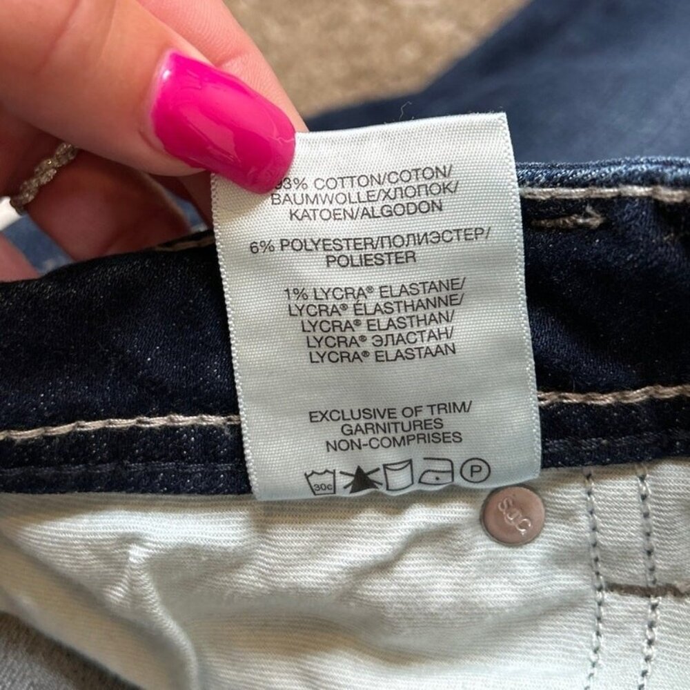 Silver Suki Jeans cropped medium wash with stretch SZ 32 X 22.5 great condition - Picture 7 of 10